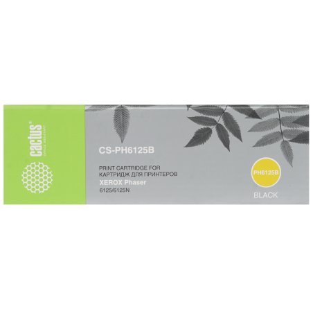 Картридж лазерный Cactus CS-PH6125B (106R01338) черный (2000 стр.) для Xerox 6125/6125n