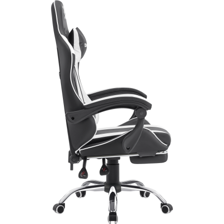 Кресло игровое Defender TIOS черный/белый, PU 64055