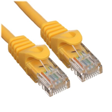 Патч-корд ACD-LPU5E-5DY Cat5e UTP 24AWG 4Pair, 7/0.18мм CCA Желтый, 0.5м, (741371)