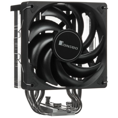 Кулер для процессора JONSBO CR-1400 EVO ARGb (180W, 4-pin PWM, 130мм, Al/Cu, 4x6мм, ARGb, 1x92мм, 38.2CFM, 33.8dBA, 2200RPM, S: 1700/1200/115X, AM4/AM5 черный)