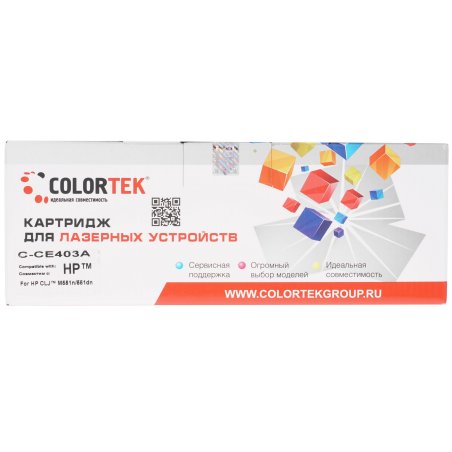 Картридж лазерный HP CE403A пурпурный для CLJ M551 6000стр.