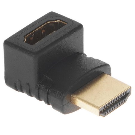 Переходник HDMI-HDMI Cablexpert A-HDMI270-FML, 19F/19M, угловой соединитель 270 градусов, золотые разъемы, пакет