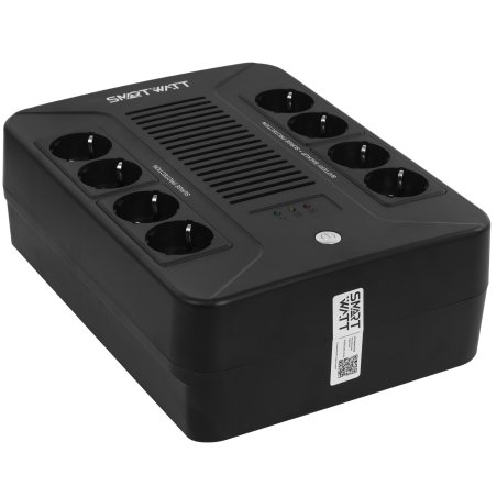 Источник бесперебойного питания SMARTWATT UPS SAFE PRO 600 Line-interactive 600VA/360W Brick (Euro x8, LED, 275x210x95(мм), 4,8 кг, гарантия 24мес.