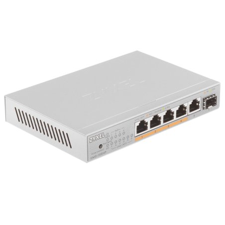 Коммутатор Zyxel XMG-105HP-EU0101F (L2) 5x2.5Gbит/с 1SFP+ 4PoE++ 70W неуправляемый