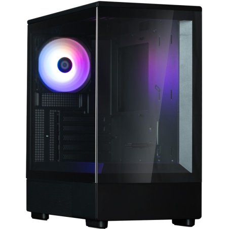 Компьютерный корпус ZALMAN P10, MATX, черный, WINDOW, 2x3.5", 3x2.5", 1xUSB TYPE-C, 1xUSB 3.0, REAR 1x120мм ARGb