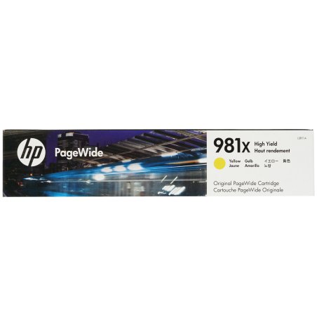 Картридж струйный HP 981X желтый увеличенной емкости для HP Color PageWide Ent Flow MFP 586, 566 10 000 стр.