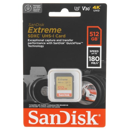 Карта памяти SANDISK SDXC 512GB UHS-1 SDSDXVV-512G-GNCIN