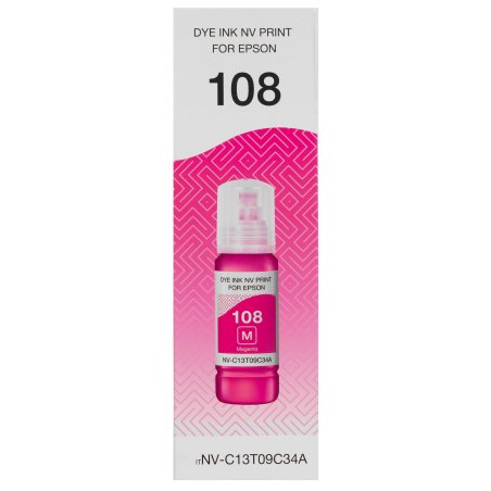 Чернила NVPrint 108 (NV-C13T09C34A) для Epson L8050, L18050 (70 мл) Magenta (в коробке) совместимые