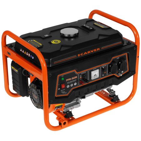 Электрогенератор бензиновый Carver PPG-3600, 2.8 кВт, 67 дБ, 40 кг