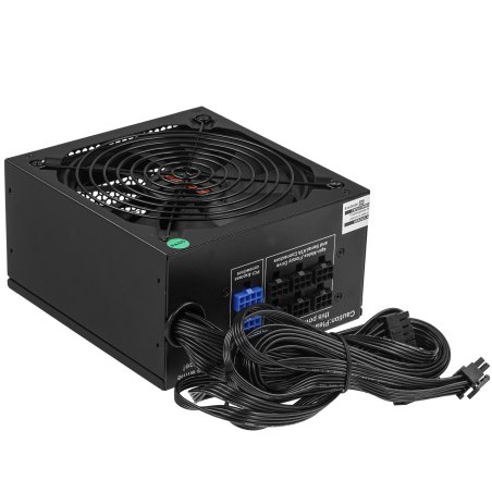Блок питания серверный 600W ExeGate ServerPRO-600RADS (ATX, for 3U+ cases, APFC, КПД 80% (80 PLUS), 14cm fan, 24pin, (4+4)pin, PCIe, 5xSATA, 4xIDE, FDD, Cable Management, black)