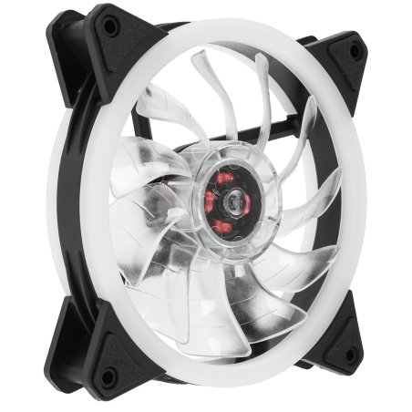 Вентилятор для корпуса Gembird D12025S12L-W черный, 120 мм, 1200 об/мин, 20.5 дБ, 3 pin