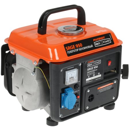 Электрогенератор бензиновый Patriot Max Power SRGE 950, 0.8 кВт, 60 дБ, 16 кг