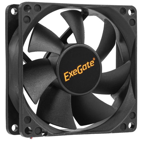 Вентилятор для корпуса ExeGate EX08025SM черный, 80 мм, 2200 об/мин, 22.5 дБ
