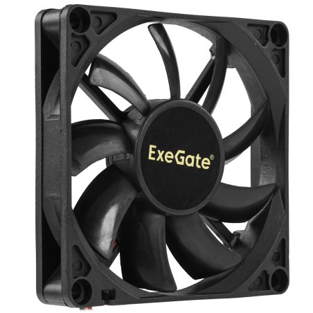 Вентилятор для корпуса ExeGate ExtraPower EP08015S3P черный, 80 мм, 2500 об/мин, 25.5 дБ, 3 pin