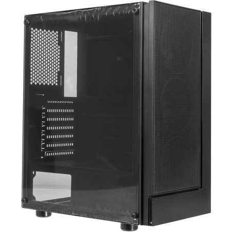 Компьютерный корпус AeroCool / Formula F-33RGb черный без БП ATX 3x120мм 2xUSB 2.0 1xUSB 3.0 audio bott PSU