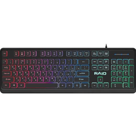 Клавиатура проводная Defender Raid GK-778DL, USB, черный
