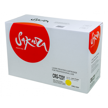 Картридж лазерный Sakura CRG723Y для Canon LBP7700/7750C/7753/7754, желтый, 8500 к.