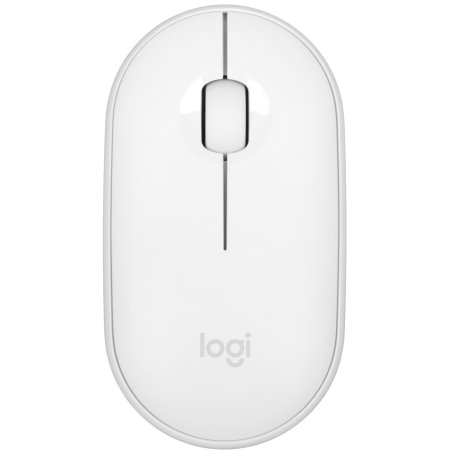 Мышь беспроводная Logitech Pebble M350 белый, 1000 dpi, радиоканал, Bluetooth, USB, кнопки - 3
