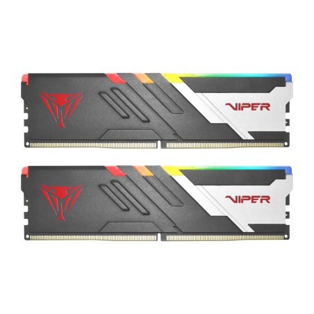Оперативная память Patriot Viper Venom, DDR5, 64Gb (2x32Gb), 5200MHz, CL40, DIMM, с радиаторами, RGb, черный