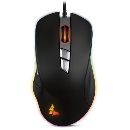 Мышь проводная Crown CMGM-903 черный, 7000 dpi, USB, кнопки - 7