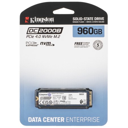 Накопитель SSD Kingston PCIe 4.0 x4 960Gb SEDC2000BM8/960G DC2000B M.2 2280 0.4 DWPD