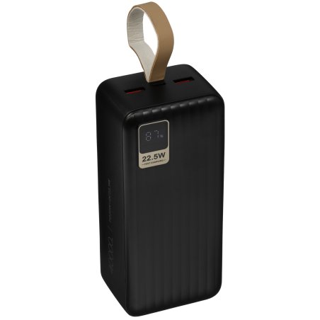 Портативный аккумулятор Perfeo Powerbank WATERFALL 40000 mAh/LED дисплей/PD + QC 3.0/Type-C/2 USB/Выход: 5A, max 22.5W/черный (PF_D0182)
