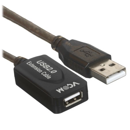 Кабель VCOM VUS7049-15M Кабель-адаптер USB2.0-repeater, удлинительный активный <Am-->Af> 15м