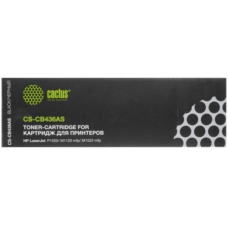 Картридж лазерный Cactus CS-CB436AS (тип CB436A) черный (2000 стр.) для HP LaserJet P1505/ M1120 mfp/ M1522 mfp