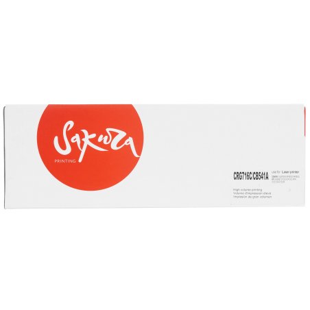 Картридж лазерный Sakura CB541A/716C для HP Color LJ CM1312MFP/CP1215/CP1515/CP1518, Canon LBP5050, LBP5050n, MF8030Cn, MF8040Cn, MF8050Cn, MF8080Cw 1980B002 синий, 1500 к.