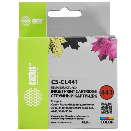 Чернила Canon CL-441/441CXL, C5041 (InkTec) C, 0,1л (оригинальная фасовка)