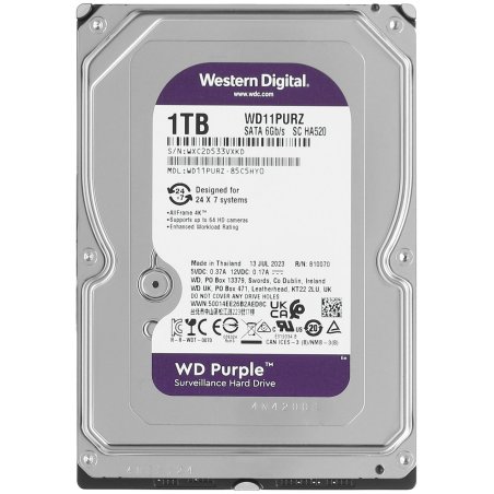 Жесткий диск Western Digital 1Tb 5400rpm SATA 6Gb/S 64MB PURPLE WD11PURZ SATA