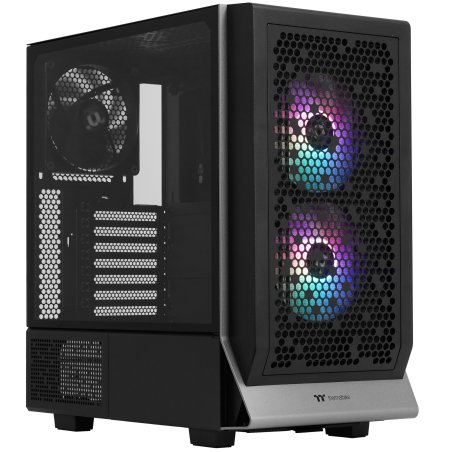 Компьютерный корпус Thermaltake Divider 300 TG ARGb черный без БП ATX 2x120мм 2xUSB 3.0 audio front door bott PSU