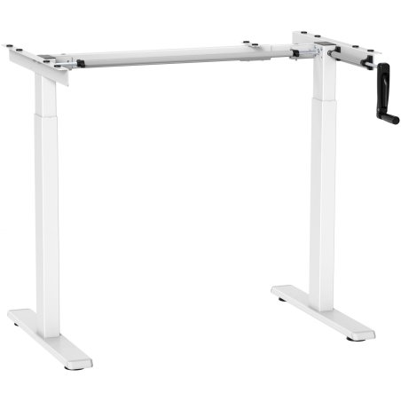 Подстолье Cactus CS-MDF-WT белый черный каркас белый 133x118x60 см