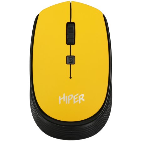 Мышь беспроводная HIPER HOMW-085 желтый, 1600 dpi, радиоканал, USB, кнопки - 4