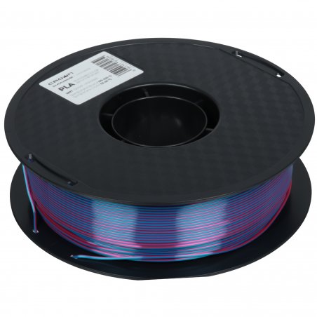 Филамент Crown Micro CM-FILPLASD012BR PLA Silk двойной 1.75 1кг синий-красный