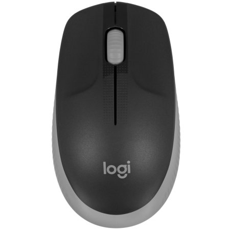 Мышь беспроводная Logitech M190 черный/серый, 1000 dpi, радиоканал, USB, кнопки - 3