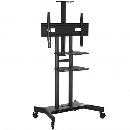 Стойка для телевизора с кронштейном ONKRON TS1881 50"-86", мобильная, белый