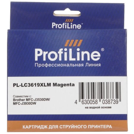 Картридж струйный ProfiLine PL-LC3619XLM для принтеров Brother MFC-J2330DW/J2730DW/J3530DW/J3930DW с чернилами Magenta