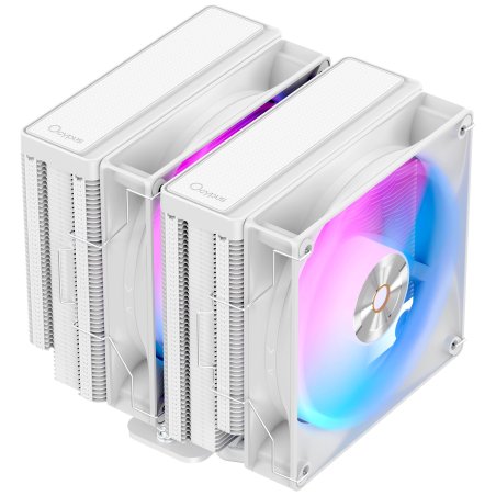 Кулер для процессора Cooler Ocypus Delta A40 WH ARGb белый 120мм алюминий+медь 2000rpm 29db 4-pin 220W 156мм