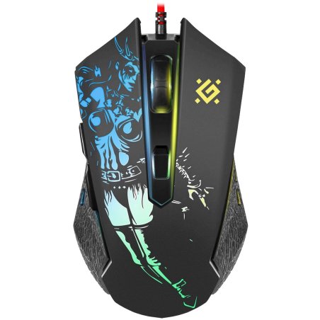 Мышь проводная Defender Sin'Sister GM-933 черный, 7200 dpi, USB, кнопки - 6