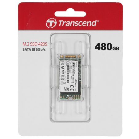 Накопитель SSD Transcend MTS420, 480GB, M.2, SATA III, R/W 530/480