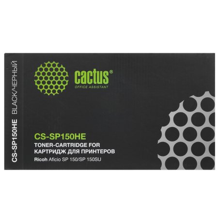 Картридж лазерный Cactus CS-SP150HE черный (1500 стр.) для Ricoh Aficio SP 150/SP 150SU