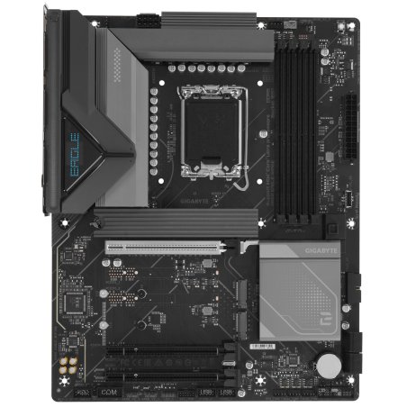 Материнская плата Gigabyte B860 EAGLE WIFI6E, LGA 1851, Intel B860, 4xDDR5, 4xSATA, 3xM.2, 1xPCIe 5.0 x16, 2xPCIe 4.0 x16, 1xHDMI, 1xDP, 1x 2.5Gb LAN, 4xUSB-A 2.0, 1xUSB-A 3.2 Gen 1, 1xUSB-A 3.2 Gen 2, 1xUSB-C 3.2 Gen 2x2, 7.1, 3x3.5 мм, ATX