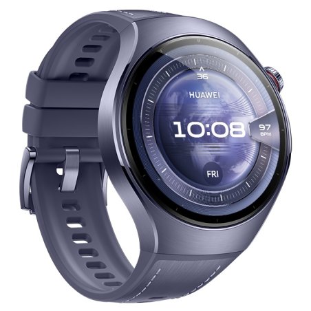Умные часы Huawei Watch 5 Rates-L39L, 1.5" LTPO AMOLED, Wi-Fi, Bluetooth, NFC, IP69, серый / пурпурный