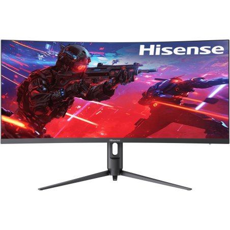 Монитор 34" Hisense 34G6K-PRO VA 3440x1440, 180 Гц, 1 мс, 21:9, 400 кд/м2, 2xHDMI, 1хDP, изогнутый, черный