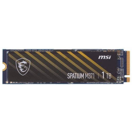 Накопитель SSD MSI Spatium M371, 1ТБ, M.2 2280, PCIe 3.0 x4, NVMe, M.2