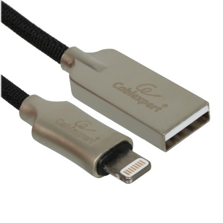 Кабель USB Cablexpert для Apple CC-P-APUSB02Bk-0.5M, MFI, AM/Lightning, серия Platinum, длина 0.5м, черный, блистер
