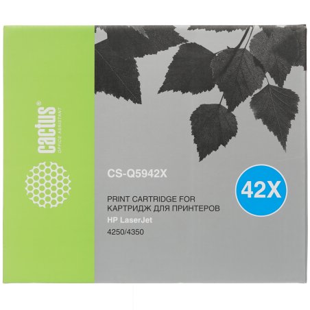 Картридж лазерный Cactus CS-Q5942X черный (20000 стр.) для HP 4250/4350
