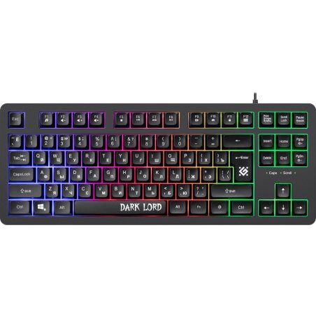 Клавиатура проводная Defender Dark Lord GK-580, USB, черный