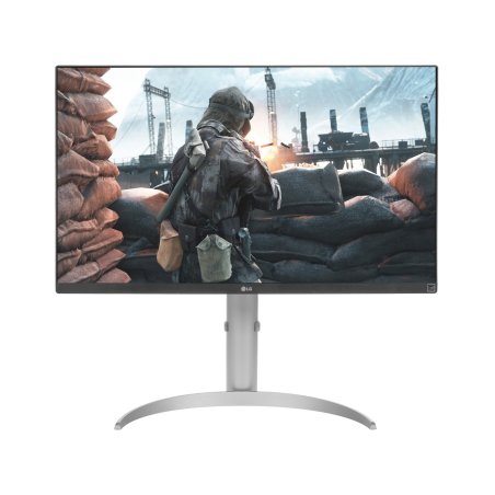 Монитор 27" LG UltraFine 27UP650-W IPS 3840x2160, 60 Гц, 5 мс, 16:9, 400 кд/м2, 2xHDMI, 1xDP, серебристый